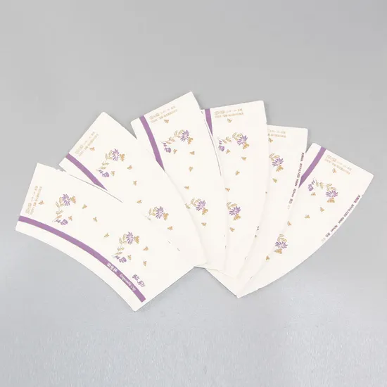 Wholesale Customized Printed Raw Material Paper Cup Fan with PE Coated